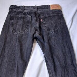 Levis 36x32 501 Faded Black Button Fly Straight Western Classic (tagged 38)